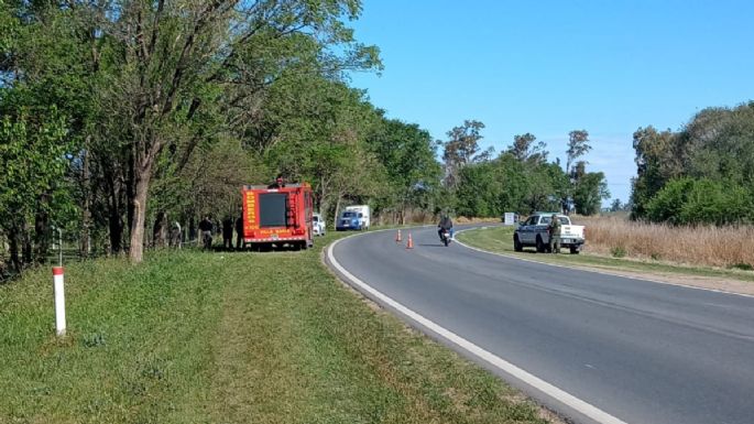 Murió un hombre tras un vuelco en la ruta nacional 158